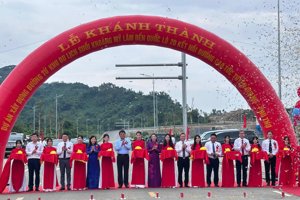 Tuyên Quang khánh thành tuyến đường hơn 480 tỷ đồng kết nối Khu du lịch suối khoáng Mỹ Lâm với cao tốc