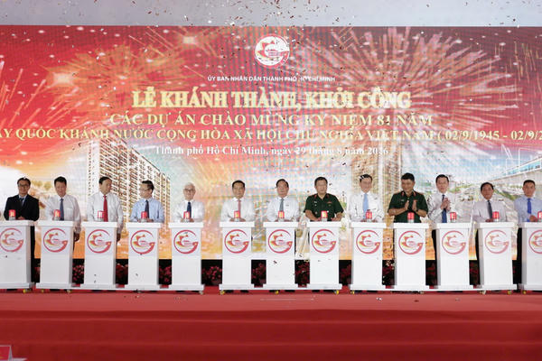TPHCM khởi công, khánh thành 11 dự án trọng điểm chào mừng Quốc khánh 2/9