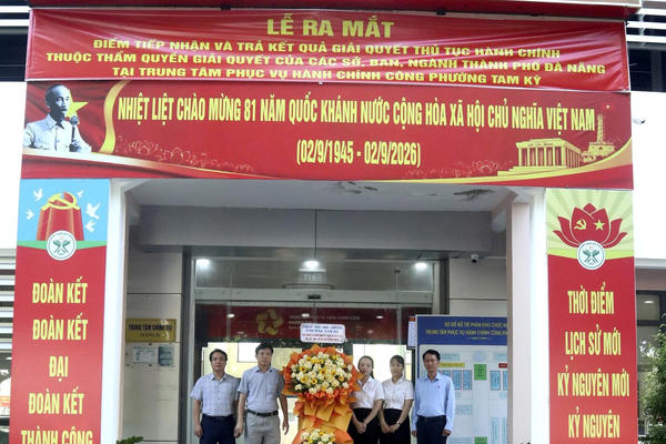 Đà Nẵng: Đặt điểm tiếp nhận thủ tục cấp sở tại Tam Kỳ 