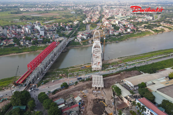 Hà Nội: Tăng tốc thi công cây cầu hơn 1.800 tỷ đồng, chuẩn bị hợp long sau gần 3 năm