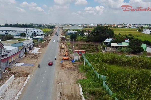 Hiện trạng thi công tuyến đường 830C nối TPHCM và tỉnh Tây Ninh