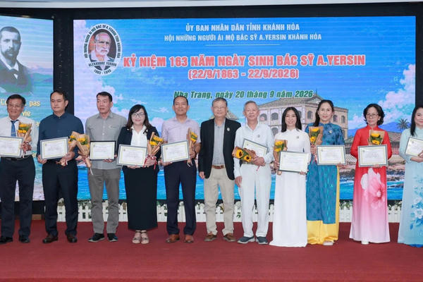 Khánh Hòa: Tổ chức kỷ niệm 163 năm ngày sinh Bác sĩ A. Yersin 