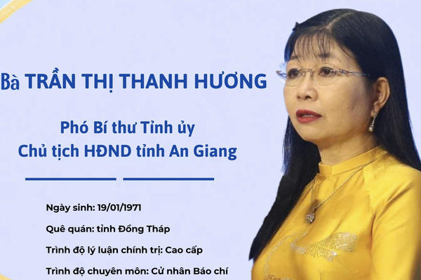 Chân dung tân Chủ tịch HĐND tỉnh An Giang Trần Thị Thanh Hương