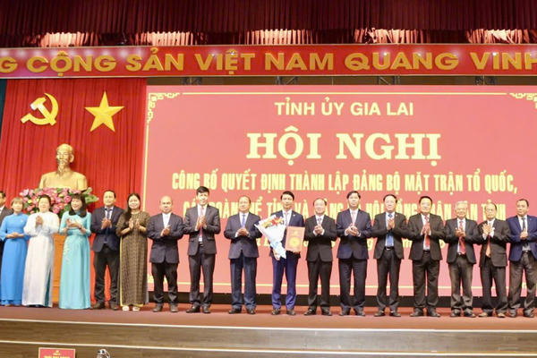Gia Lai: Thành lập Đảng bộ Mặt trận Tổ quốc, các đoàn thể tỉnh và Đảng bộ HĐND tỉnh