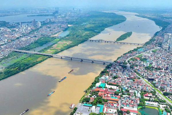 “Đánh thức” sông Hồng, tạo không gian sống xanh cho Thủ đô