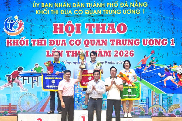 Ngân hàng Chính sách xã hội Đà Nẵng giành giải Nhất toàn đoàn Hội thao Khối thi đua Cơ quan Trung ương 1 Ngân hàng Chính sách xã hội Đà Nẵng giành giải Nhất toàn đoàn Hội thao Khối thi đua Cơ quan Trung ương 1