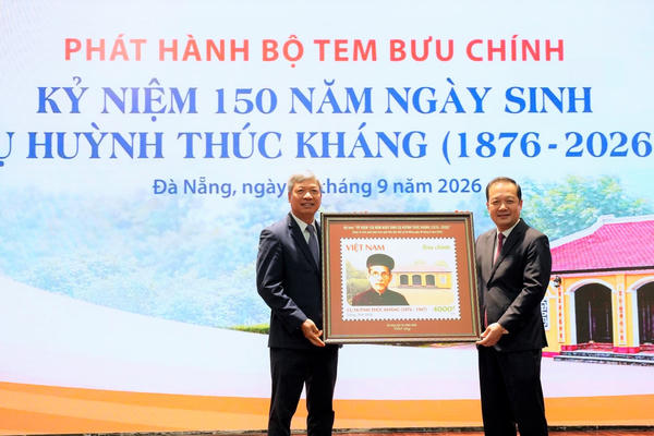 Đà Nẵng: Phát hành bộ tem kỷ niệm 150 năm ngày sinh cụ Huỳnh Thúc Kháng