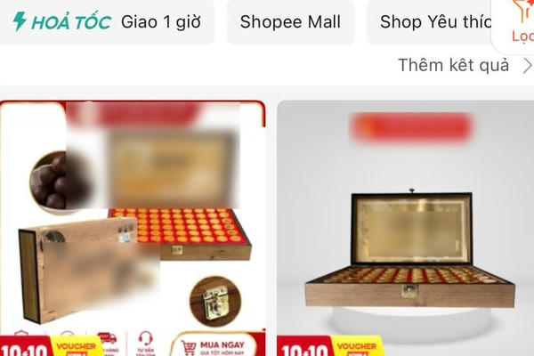 Xác minh sản phẩm "An cung ngưu hoàng hoàn" bán trên Shopee