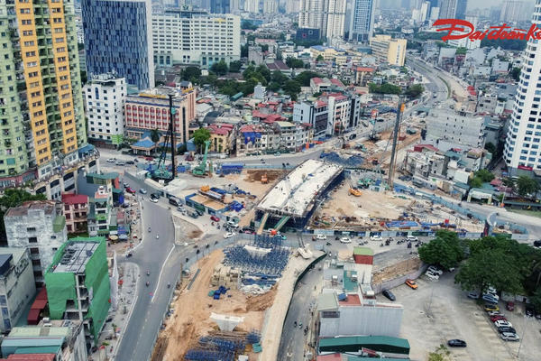 Hai cầu vượt Vành đai 1 Hà Nội dần thành hình, hướng tới hoàn thành cuối năm