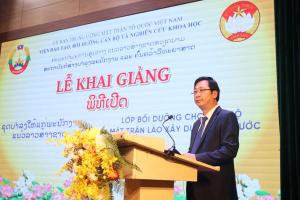 Khai giảng Lớp bồi dưỡng cho cán bộ Mặt trận Lào xây dựng đất nước năm 2026