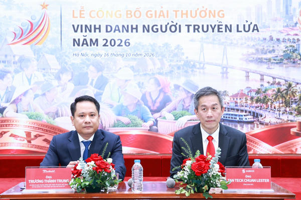 Giải thưởng “Vinh danh Người truyền lửa” năm 2026: Mở rộng hành trình lan tỏa những giá trị tốt đẹp