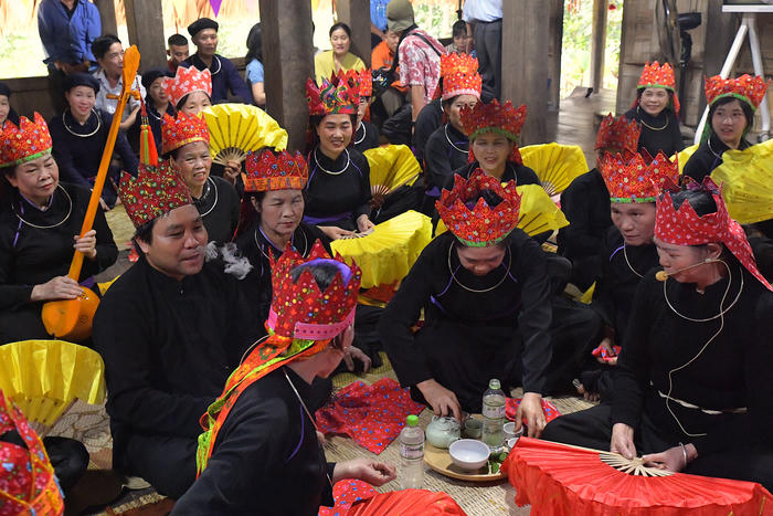 Tái hiện nghi lễ “Nhận và dạy con tràng nhập môn” của đồng bào dân tộc Tày