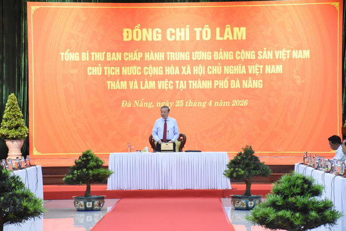 Tổng Bí thư, Chủ tịch nước Tô Lâm làm việc với Thành ủy Đà Nẵng