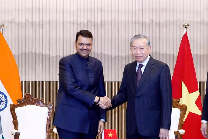 Tổng Bí thư, Chủ tịch nước Tô Lâmtiếp Thủ hiến bang Maharashtra Devendra Fadnavis