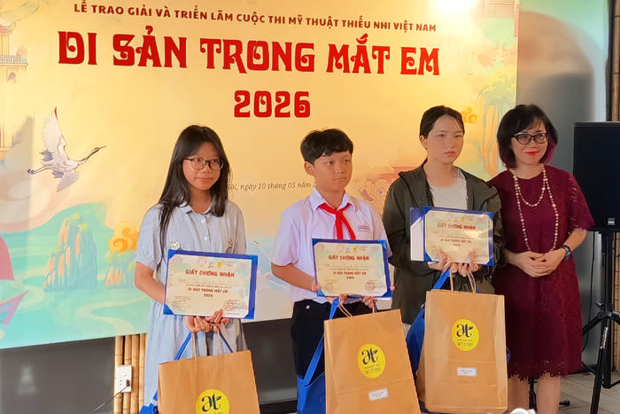 Lan tỏa tình yêu văn hóa qua nét vẽ tuổi thơ
