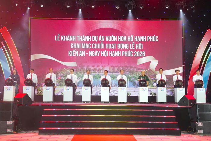 Hải Phòng: Khánh thành dự án vườn hoa Hồ Hạnh Phúc