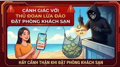 Cảnh báo thủ đoạn giả mạo fanpage của các khách sạn, khu nghỉ dưỡng để lừa đảo chiếm đoạt tài sản