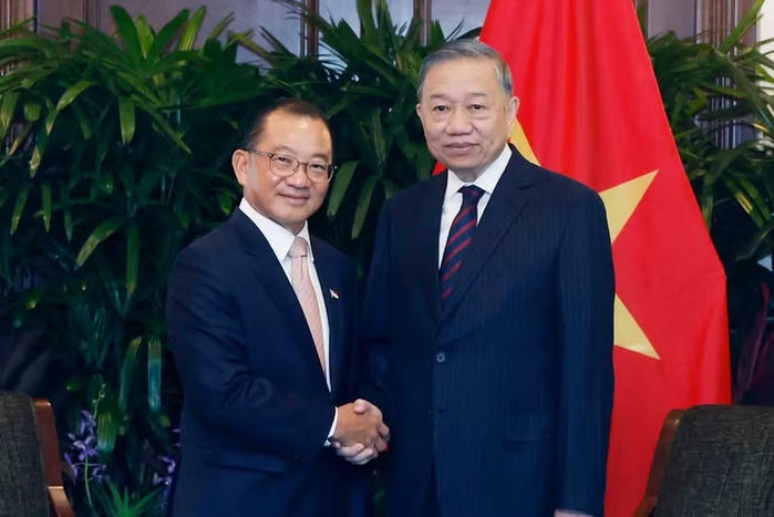 Tổng Bí thư, Chủ tịch nước Tô Lâm hội kiến Chủ tịch Quốc hội Singapore