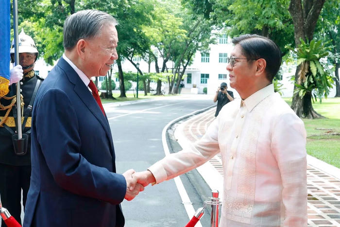 Lễ đón trọng thể Tổng Bí thư, Chủ tịch nước Tô Lâm thăm cấp Nhà nước tới Philippines