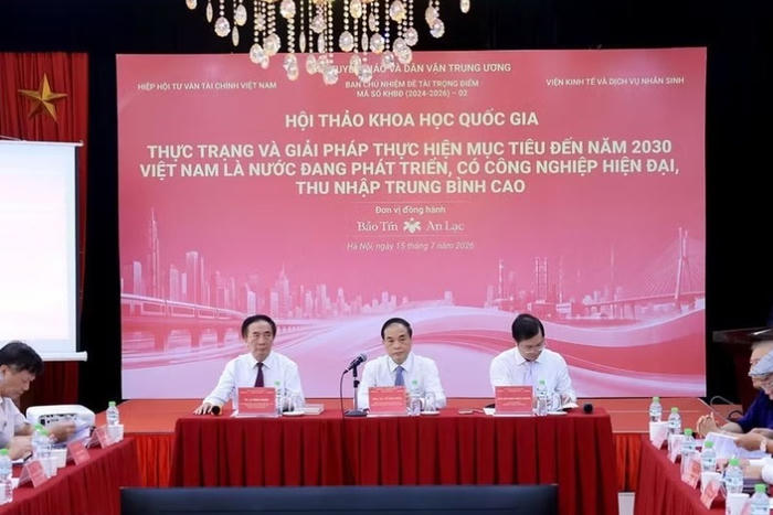 Mục tiêu và khát vọng đến năm 2030, Việt Nam là nước đang phát triển, có công nghiệp hiện đại, thu nhập trung bình cao