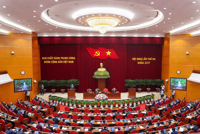 Thông cáo báo chí ngày làm việc thứ hai, Hội nghị Trung ương 3 khóa XIV