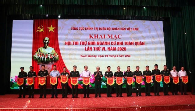 109 thí sinh tranh tài tại Hội thi Thợ giỏi ngành Cơ khí toàn quân lần thứ VI