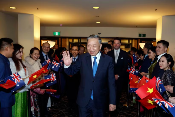 Tổng Bí thư, Chủ tịch nước Tô Lâm đến thủ đô Canberra, tiếp tục chuyến thăm cấp Nhà nước Australia