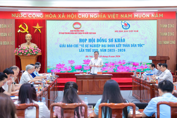 Họp Hội đồng sơ khảo Giải Báo chí "Vì sự nghiệp Đại đoàn kết toàn dân tộc" lần thứ XVII