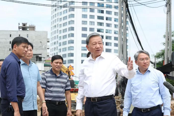 Tổng Bí thư, Chủ tịch nước Tô Lâm kiểm tra tiến độ Vành đai 1, trường học mới tại Hà Nội