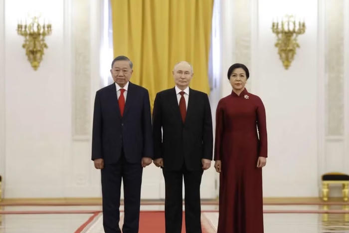 Tổng thống Nga Vladimir Putin chủ trì Lễ đón Tổng Bí thư, Chủ tịch nước Tô Lâm và Phu nhân