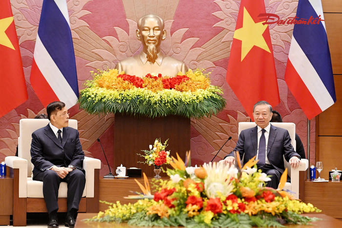 Tổng Bí thư, Chủ tịch nước Tô Lâm hội đàm với Nhà vua Thái Lan
