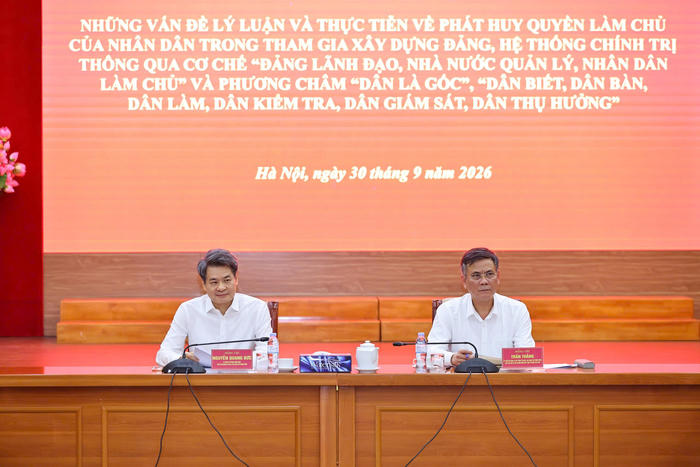 Vững lý luận, sát thực tiễn trong xây dựng Đề án phát huy quyền làm chủ của Nhân dân