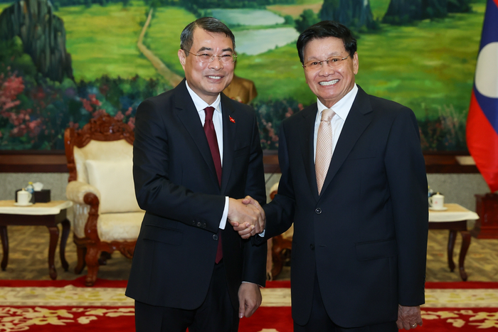Thủ tướng Lê Minh Hưng hội kiến Tổng Bí thư, Chủ tịch nước Lào