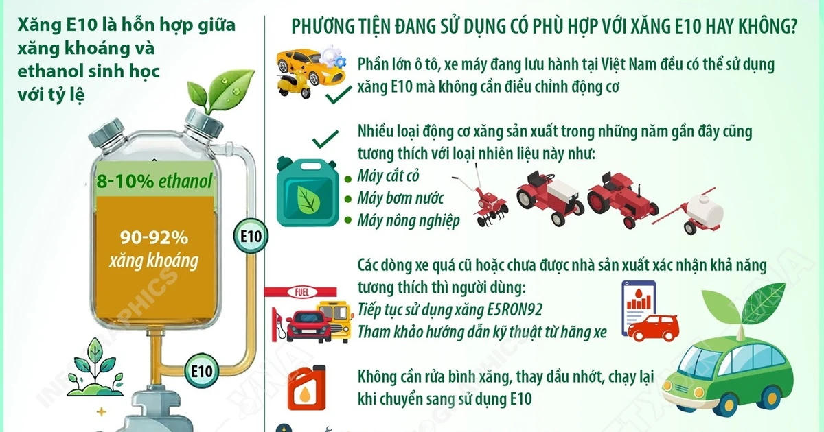 Xăng sinh học E10 và những điều người dân cần biết trước khi sử dụng
