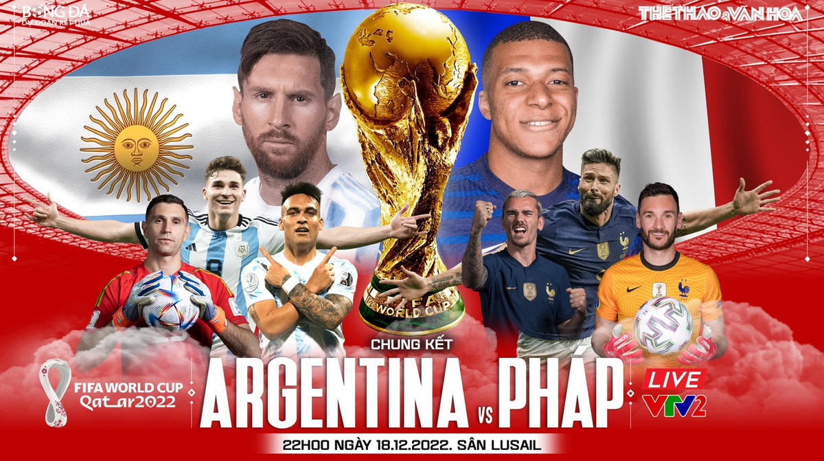 Trận chung kết World Cup 2022 giữa Argentina và Pháp. Ảnh: TTVH.