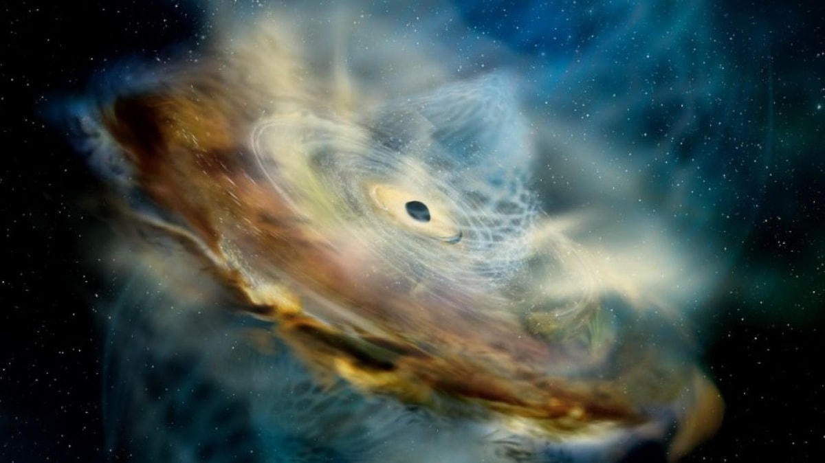 Ảnh minh họa một lỗ đen siêu lớn. Ảnh: NASA.
