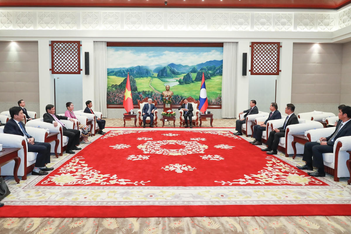 Quang cảnh buổi hội kiến. Ảnh: Quang Vinh.
