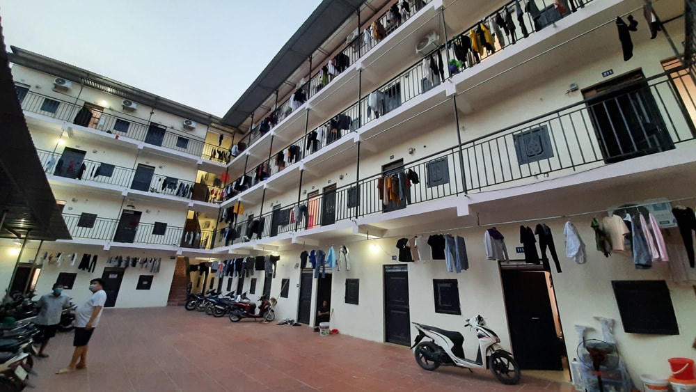 Một khu nhà trọ của công nhân ở Bắc Giang. Ảnh: baobacgiang.com.vn.