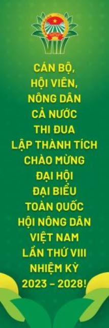 Biểu trưng chính thức Đại hội đại biểu Hội Nông dân Việt Nam lần thứ VIII