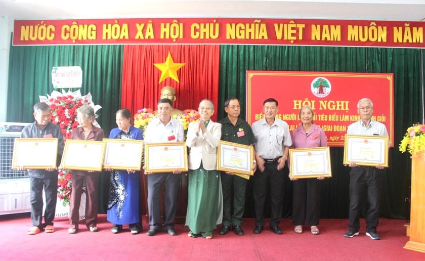 Tặng bằng khen cho cá nhân vì có thành tích xuất sắc trong phong trào thi đua “Người cao tuổi làm kinh tế giỏi” trên địa bàn tỉnh Gia  Lai, giai đoạn 2018-2023.   
