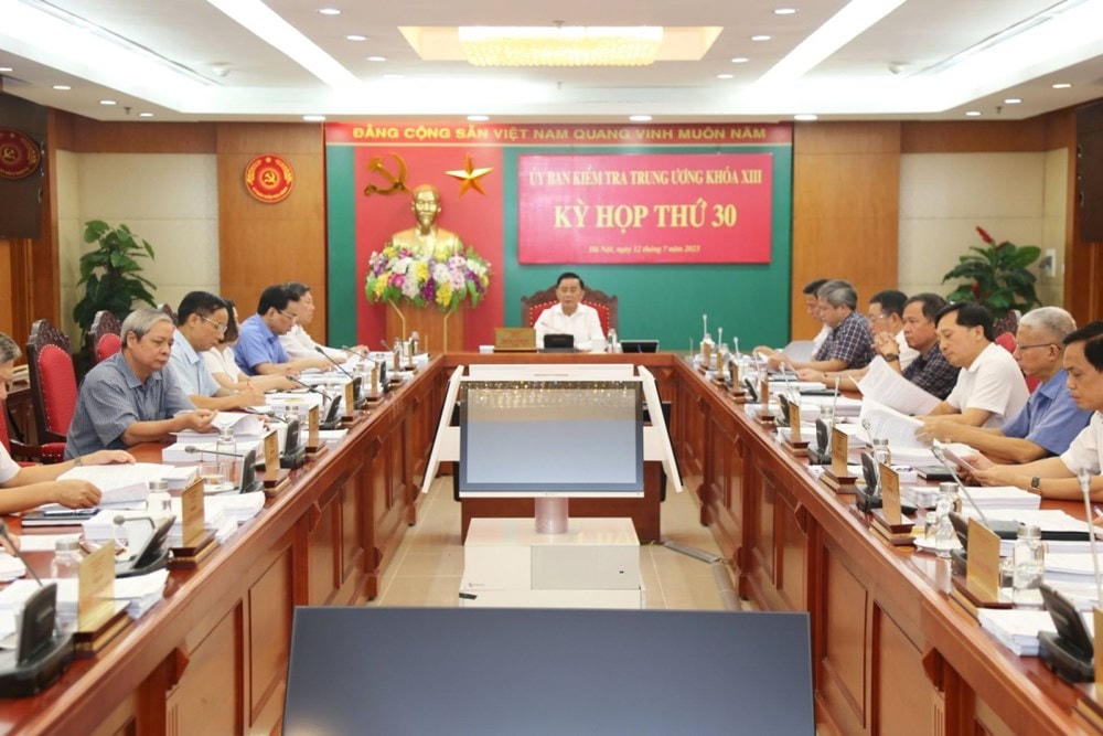 Kỳ họp thứ 30 Ủy ban Kiểm tra Trung ương. (Nguồn: VOV).
