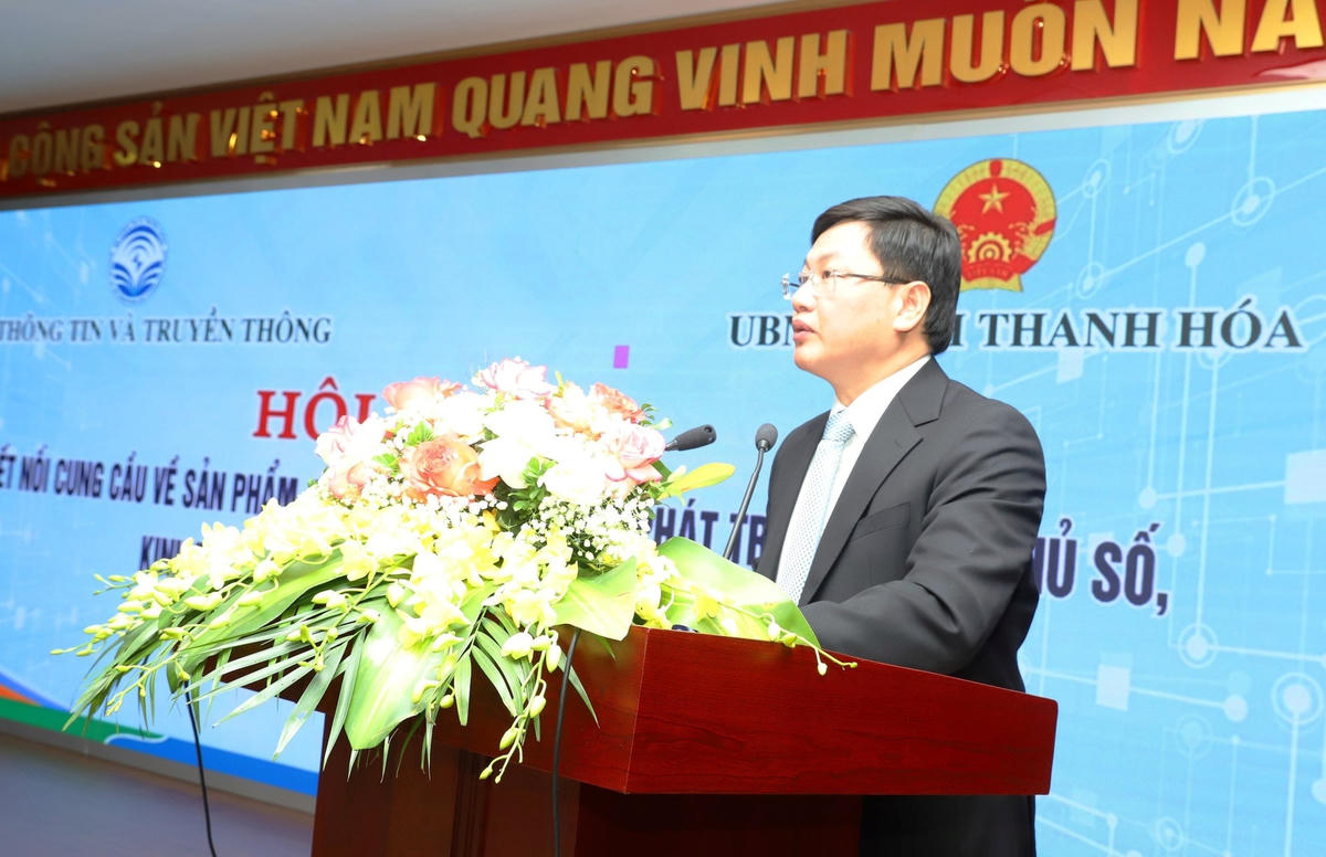 Phó Chủ tịch UBND tỉnh Mai Xuân Liêm, Phó Trưởng Ban thường trực Ban Chỉ đạo chuyển đổi số tỉnh Thanh Hóa khẳng định: Thanh Hóa xác định chuyển đổi số là một trong những nhiệm vụ trọng tâm, khâu đột phá trong giai đoạn hiện nay.