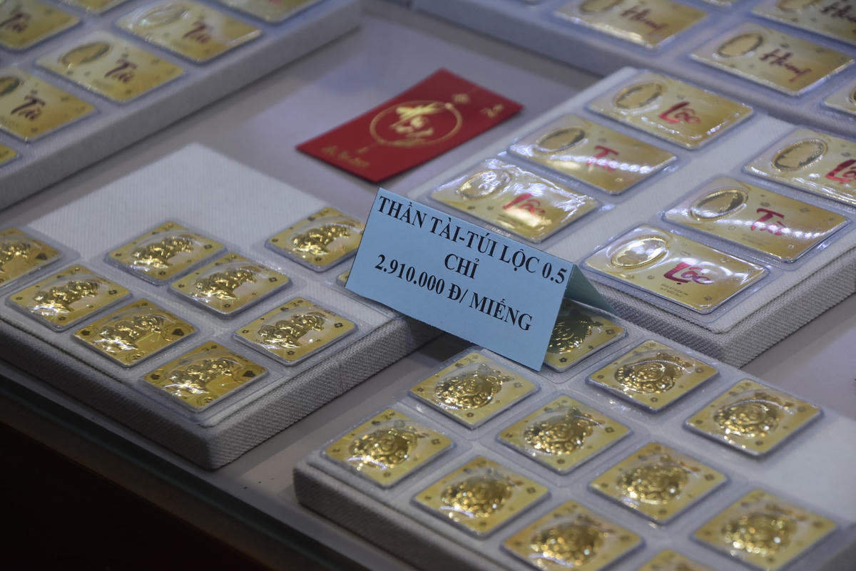 Vàng miếng tài lộc 1 chỉ, 0,5 chỉ là các lựa chọn ưu tiên của khách hàng tại đây. 