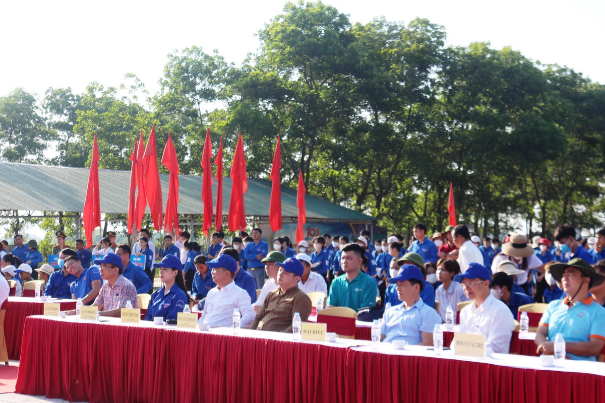 Đại biểu dự lễ ra quân Chiến dịch tình nguyện hè 2023.