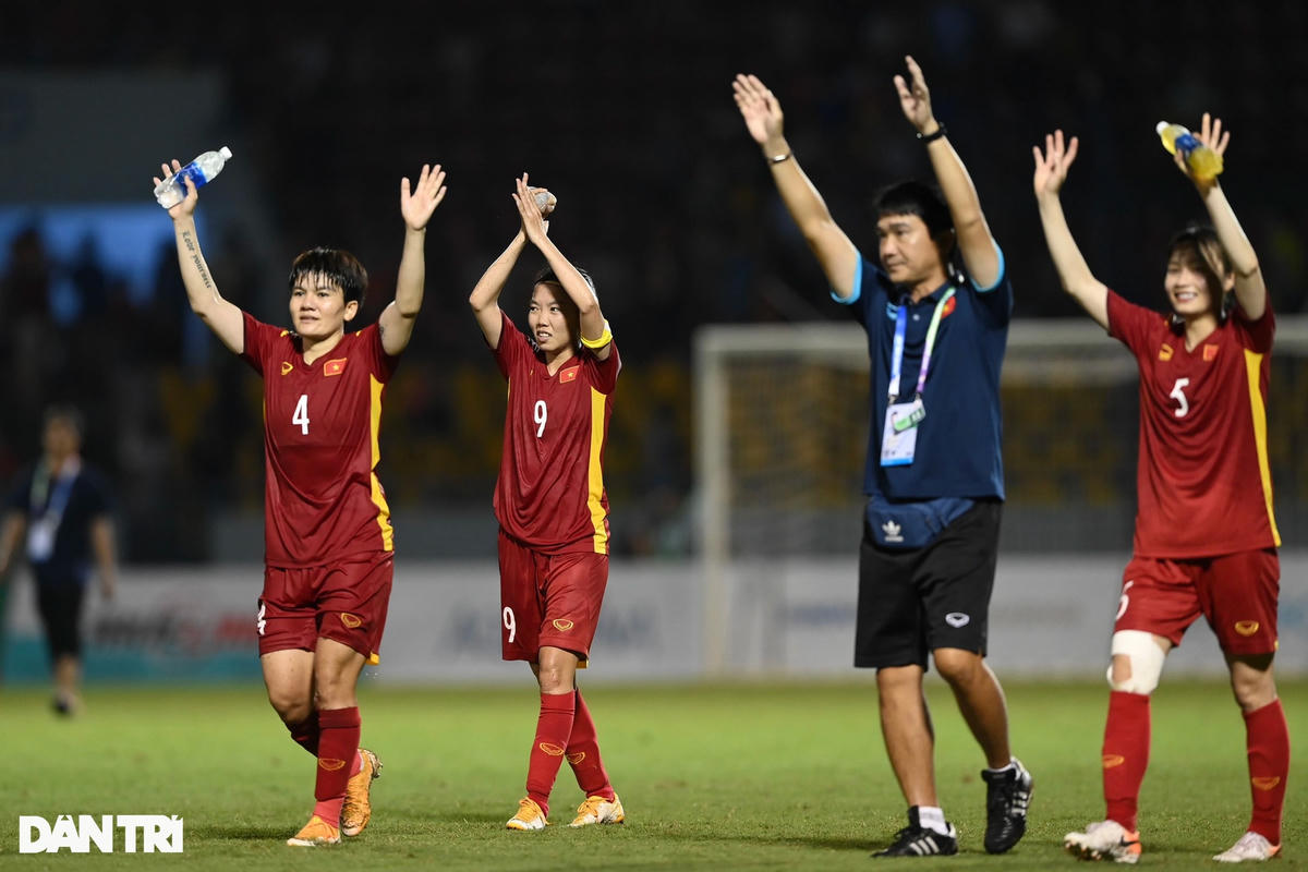 Đội chủ nhà được đánh giá là ứng cử viên số một cho tấm HCV nội dung bóng đá nữ SEA Games năm nay. Ảnh: Dân Trí.