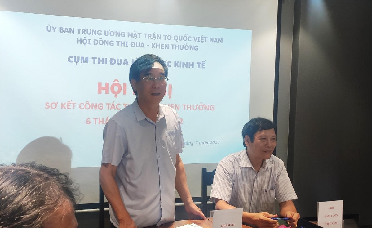 Ông Nguyễn Hữu Vạn, Chủ tịch Hội Sinh vật cảnh Việt Nam phát biểu tại Hội nghị.