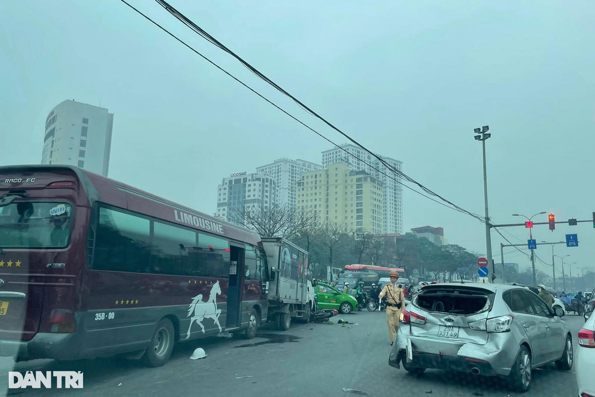 Hiện trường vụ tai nạn.
