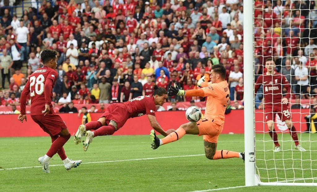 Nunez ấn định chiến thắng 3-1 cho Liverpool (Ảnh: Getty).