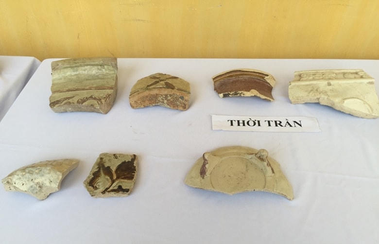 Một số hiện vật được tìm thấy trong các đợt khai quật Hoàng thành Thăng Long. .