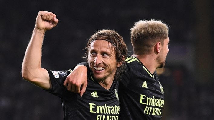 Modric ghi bàn giúp Real chiến thắng. (Nguồn: Getty Images).